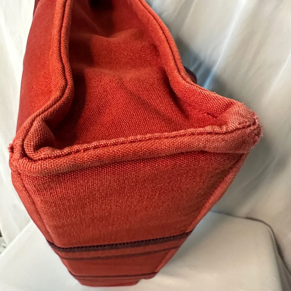HERMES Red Canvas Tote 💼